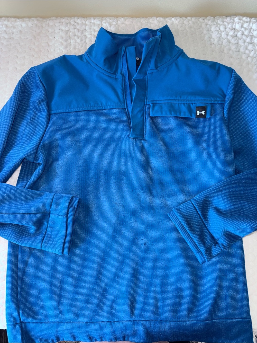 Under Armour Youth Royal Blue Quarter-Zip Performance Pullover